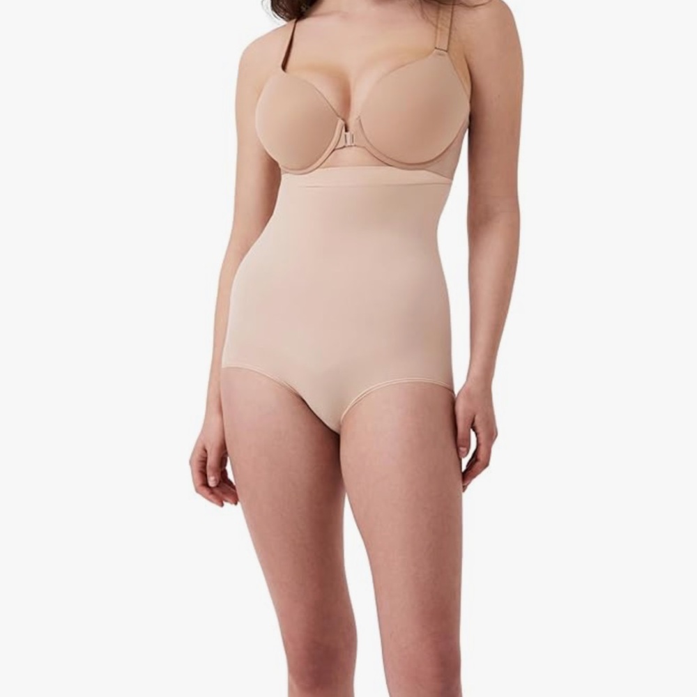SPANX High-Waist Shaping Briefs in Nude